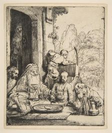 Abraham Entertaining the Angels, 1656. Creator: Rembrandt Harmensz van Rijn