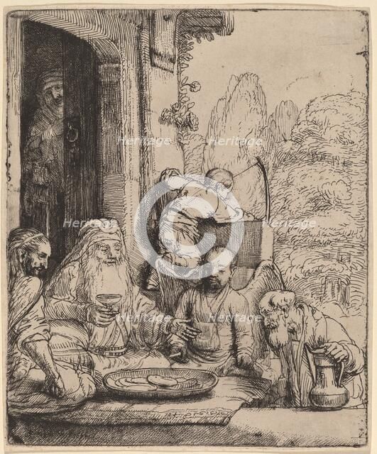 Abraham Entertaining the Angels, 1656. Creator: Rembrandt Harmensz van Rijn.