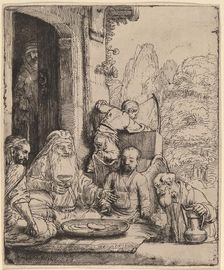 Abraham Entertaining the Angels, 1656. Creator: Rembrandt Harmensz van Rijn