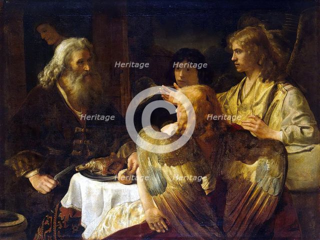 Abraham entertaining the three angels (Genesis 18:9-15), 1640. Creator: Jan Victors.