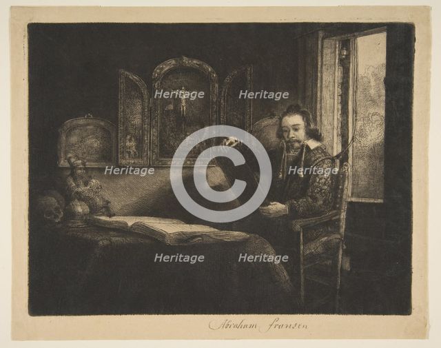Abraham Francen, Apothecary, ca. 1656. Creator: Rembrandt Harmensz van Rijn.