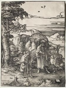 Abraham Going to Sacrifice Isaac, 1517-1519. Creator: Lucas van Leyden (Dutch, 1494-1533)