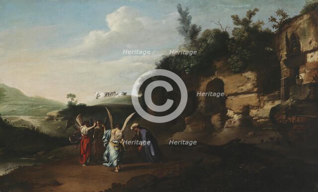 Abraham greets the angels, 1601-1631. Creator: Jan Symonsz. Pynas.