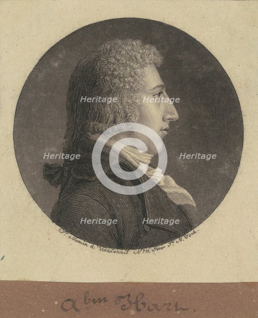 Abraham Hart, 1796. Creator: Charles Balthazar Julien Févret de Saint-Mémin.