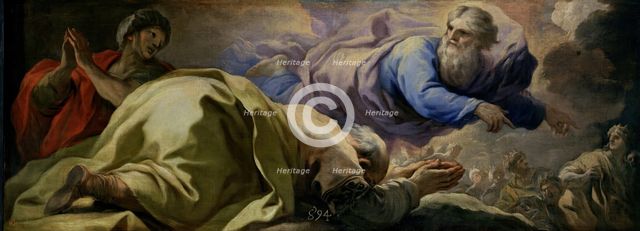Abraham hears the promise of God, between 1694 and 1696. Creator: Luca Giordano.