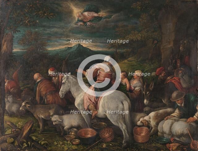 Abraham Leaves Haran, 1560-1592. Creator: Francesco Bassano II.