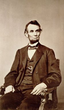 Abraham Lincoln, 16th President of the United States, 1860s. Creator: Unknown