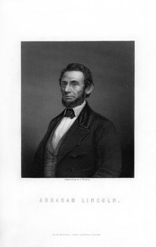 Abraham Lincoln, 16th President of the United States, (1893).Artist: HC Balding