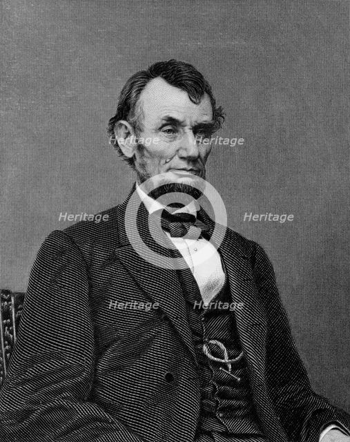 Abraham Lincoln, 16th President of the United States, 19th century. Creator: William G Jackman.