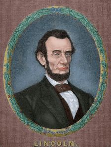 Abraham Lincoln (1809-1865), 16th President of the United States, 1885. Creator: Unknown