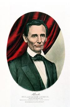 Abraham Lincoln (1809-65), c1865. Artist: Currier and Ives