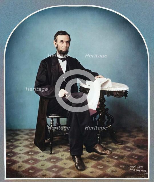Abraham Lincoln, 1863, printed 1901. Creator: Alexander Gardner.