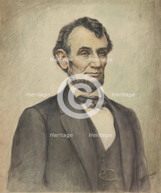 Abraham Lincoln, ca.1934. Creator: HA Saint-Amand.