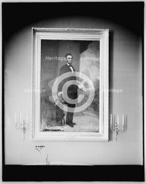 Abraham Lincoln, full-length portrait, c1904. Creator: William Cogswell.