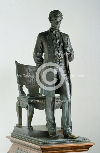 Abraham Lincoln: The Man, modelled 1884-87, cast between 1913 and 1917. Creator: Augustus Saint-Gaudens.