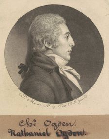 Abraham Ogden, Jr., 1798. Creator: Charles Balthazar Julien Févret de Saint-Mémin