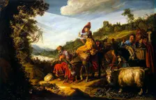 Abraham on the Road to Canaan 1614. Creator: Lastman, Pieter Pietersz. (1583-1633)