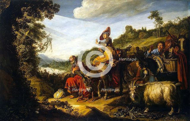Abraham on the Road to Canaan, 1614. Creator: Pieter Lastman.