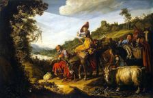 Abraham on the Road to Canaan, 1614. Creator: Pieter Lastman