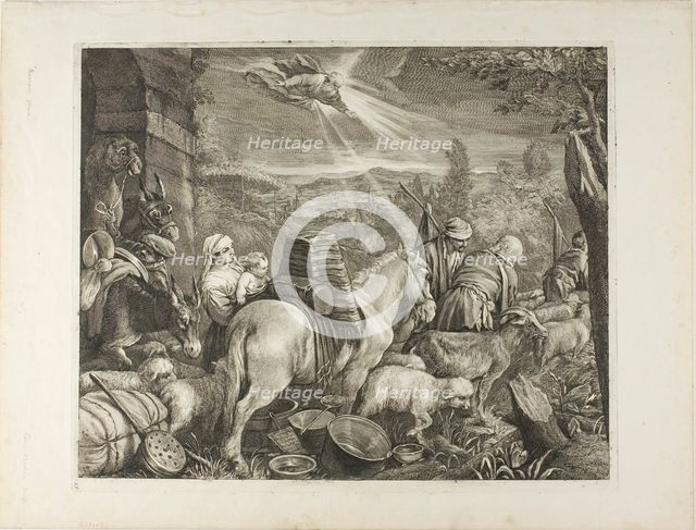 Abraham's Arrival at Sichem, n.d. Creator: Cornelis de Visscher.