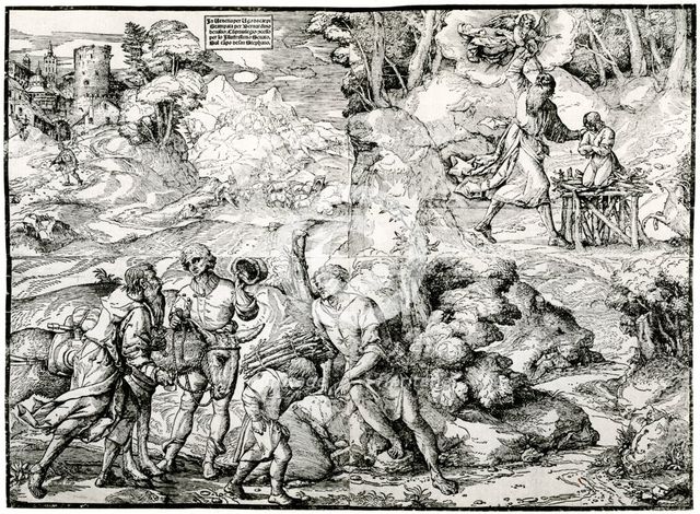 'Abraham's Sacrifice', 1516-1518, (1937). Artist: Ugo da Carpi