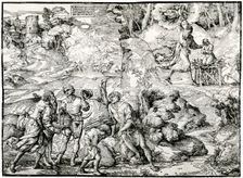 Abraham's Sacrifice 1516-1518, (1937). Artist: Ugo da Carpi