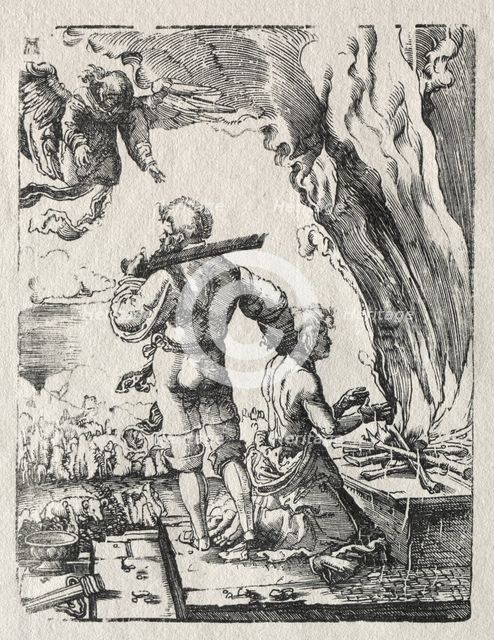 Abraham's Sacrifice, c. 1520. Creator: Albrecht Altdorfer (German, c. 1480-1538).