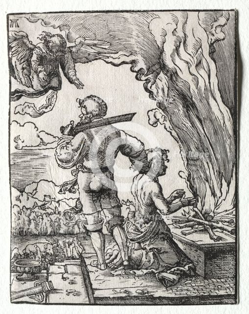 Abraham's Sacrifice, c. 1520. Creator: Albrecht Altdorfer (German, c. 1480-1538).