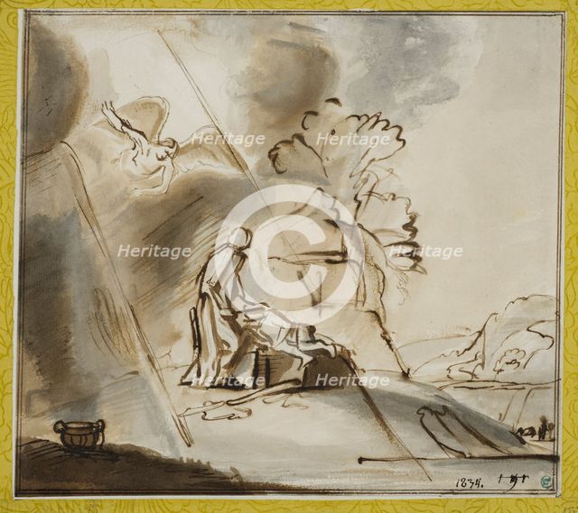 Abraham's sacrifice, c1635. Creator: Rembrandt Harmensz van Rijn.