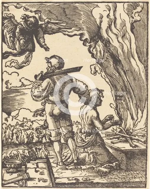 Abraham's Sacrifice, in or after 1520. Creator: Albrecht Altdorfer.
