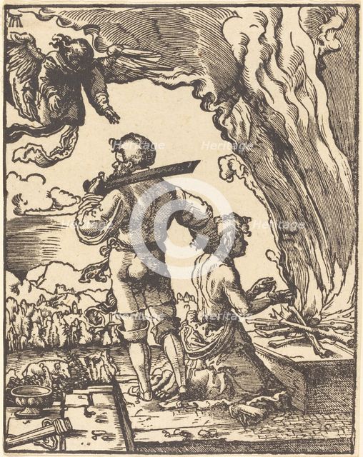 Abraham's Sacrifice, in or after 1520. Creator: Albrecht Altdorfer.