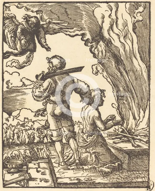 Abraham's Sacrifice, in or after 1520. Creator: Albrecht Altdorfer.