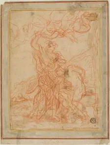 Abraham's Sacrifice (recto and verso), n.d. Creator: Giuseppe Passeri
