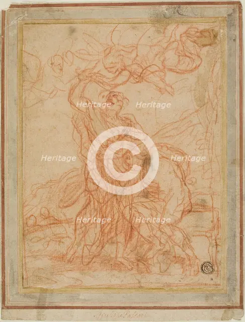 Abraham's Sacrifice (recto and verso), n.d. Creator: Giuseppe Passeri.