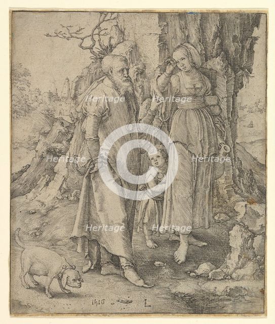Abraham Sending Away Hagar, 1516. Creator: Lucas van Leyden.