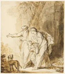 Abraham Sending Away Hagar and Ishmael, n.d. Creator: John Hamilton Mortimer