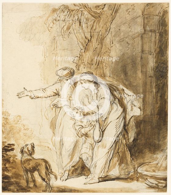 Abraham Sending Away Hagar and Ishmael, n.d. Creator: John Hamilton Mortimer.