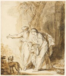 Abraham Sending Away Hagar and Ishmael, n.d. Creator: John Hamilton Mortimer