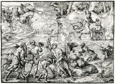 Abraham's Sacrifice 1516-1518, (1937). Artist: Ugo da Carpi
