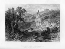 Absalom's Tomb, near Jerusalem, Israel, 1841.Artist: E Redclyffe