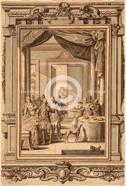 Absalom's beautiful hair. Creator: Füssli, Johann Melchior (1677-1736).