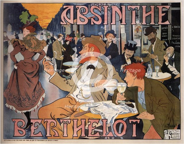 Absinthe Berthelot, 1898. Artist: Thiriet, Henri (1873-1946)