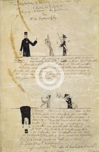 Absinthe/Victor Hugo, c1895-1900.  Artist: Guillaume Apollinaire
