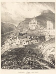Abside de l'église de Saint-Nectaire, 1831. Creator: Eugene Isabey