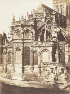 Abside de Saint-Pierre, Caen, 1852-54. Creator: Edmond Bacot