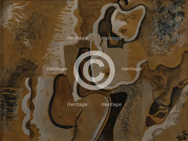 Abstract Composition, c. 1913. Artist: Baranov-Rossiné, Vladimir Davidovich (1888-1942)