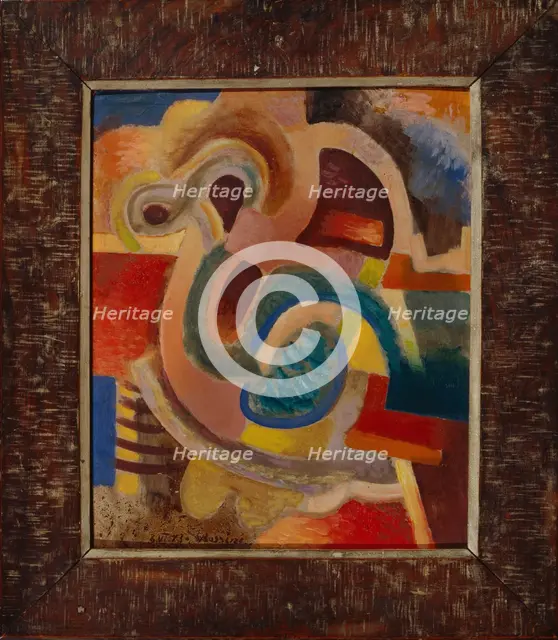 Abstract Composition No 8, 1913. Artist: Baranov-Rossiné, Vladimir Davidovich (1888-1942)
