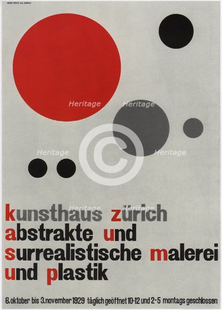 Abstract and Surrealism Paintings Exhibition, 1929. Artist: Cyliax, Walter (1899-1945)