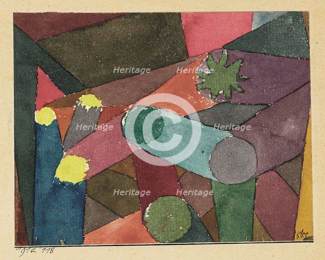 Abstract Garden Twilight, 1914. Creator: Klee, Paul (1879-1940).