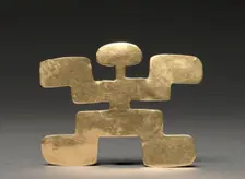 Abstract Figure Pendant, c. 100-900. Creator: Unknown